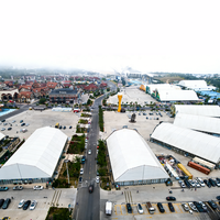 Tente d'exposition en aluminium à grande portée, chapiteau de foire commerciale extérieur sans piliers, tente événementielle temporaire pour terrain de foire