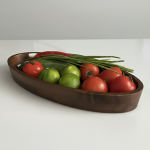 Bandeja de Servir con Forma de Caña de Acacia - Product Image 1