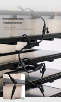 Étagère modulaire en aluminium de haute qualité pour l'élevage de reptiles avec des boîtes à tiroirs en PE pour cage d'exposition d'animaux de compagnie, boîte d'élevage, cage à reptiles