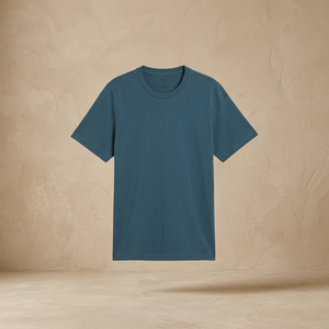 T-shirt en coton bordeaux pour homme, col rond, manches courtes, coupe classique, décontracté, logo personnalisé, basique, mode estivale - Product Image 2