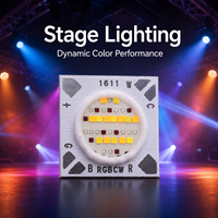 OEM ODM 24V Tension Constante RGBCW COB LED 30W Haute Qualité CRI 90 Dimmable 2800K-6500K Certifié CE/RoHS pour Scène Professionnelle