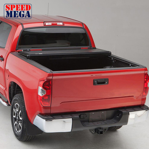 Flush Mount Hard Tri-Fold Tonneau Cover for Toyota Tundra 6.5ft, <b>Low</b> Profile Aluminum <b>Bed</b> Cover, Waterproof Lockable - Product Image 2