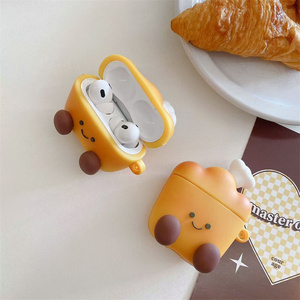 Nouvelle coque en silicone 3D mignonne en forme de pain de boulanger pour écouteurs Apple AirPods 4 Pro 3, étui de protection en caoutchouc motif carotte de dessin animé pour écouteurs de chef - Product Image 4