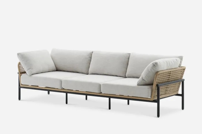 New arrival outdoor aluminum patio furniture set high-end leisure metal garden sofa set