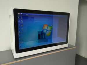 YINGTOUCH Armoire tactile verticale transparente commerciale de 43 pouces, format 16:9, interface USB - Terminal interactif pour - Product Image 3