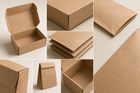 Cajas Rígidas de Cartón Corrugado con Impresión UV de Alta Calidad y Ecológicas con Logotipo Personalizado, con Lámina Dorada, para Envío y Embalaje de Exhibiciones