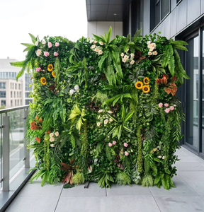 Panneau mural de gazon artificiel tendance, design vertical, pour décoration extérieure, système de jardinage, mur végétal, <span class=keywords><strong>plante</strong></span> verte - Product Image 1