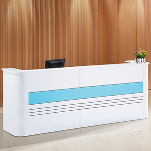 Bán buôn tùy chỉnh Hiện Đại Văn Phòng Thương mại phía trước bàn tiếp tân bằng gỗ bàn khách sạn siêu thị bệnh viện phòng tập thể dục - Product Image 1