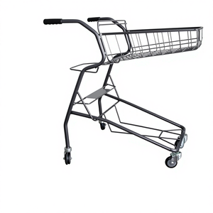 Carrito de Compras Estilo Japonés, Carrito de Compras con Recubrimiento de Resina, Carritos de Compras Metálicos con Recubrimiento por Inmersión - Product Image 1