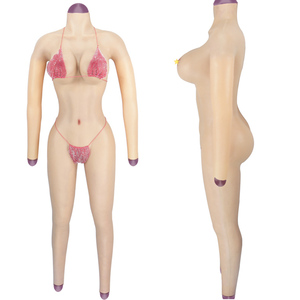 Tuta Integrale in Silicone con Protesi Mammarie e Vagina Finta Imbottita in Cotone, per Transgender, Crossdresser e Drag Queen - Product Image 2
