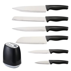 Ensemble de 7 couteaux de cuisine de haute qualité, prix de gros, ensemble de couteaux de chef en acier inoxydable avec bloc - Product Image 2