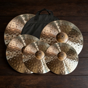 Ensemble de cymbales professionnelles de haute qualité en bronze B20 faites à la main 14HH+16C+18C+20R pour batteur - Product Image 2