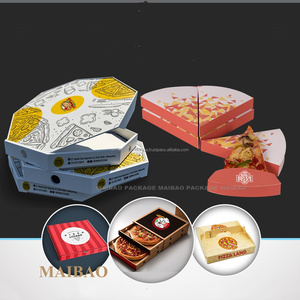 Cajas desechables personalizables para pizza de papel Kraft de alta calidad, paquete de 10/12/16 unidades al por mayor para comida para llevar, Envasado de comida rápida - Product Image 6