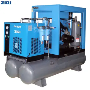 Direct Driven 30 Hp 50 Hz Vertical Type Screw Air Compressors Machine With Frequency Start Up For High Quality