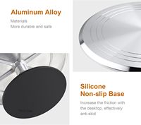 12 ''Kuchenst änder Cake Spinner Cake Decor Supplies Runde Dekorieren Plattenspieler Aluminium Tisch halter Backen Display Tablett Werkzeuge