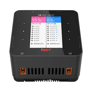 เครื่องชาร์จและดิสชาร์จแบตเตอรี่ <span class=keywords><strong>ISDT</strong></span> <span class=keywords><strong>P30</strong></span> X2 30AX2 แบบสองช่อง สำหรับแบตเตอรี่ Li-ion Life NiCd NiMH UAV Smart 1-8S พร้อมระบบปรับสมดุล - Product Image 1