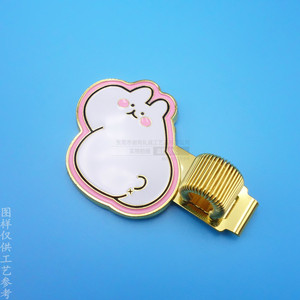 Cartoon Cat Metal Pen <b>Clip</b> 53mm Alloy <b>Spring</b> Holder Durable Gift Stationery Accessory - Product Image 1