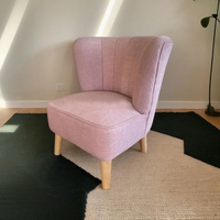 Chaise d'appoint en tissu de lin multicolore moderne nordique pour bureau à domicile chaise en polyuréthane de loisirs contemporains pour meubles de maison