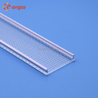 Diffuseur de lumière micro-prismatique en polycarbonate pliable et roulé, ignifuge UL94-V0, anti-éblouissement, gaufrage PC, abat-jour linéaire