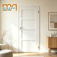 Porte intérieure moderne en bois massif à 2 panneaux, design Shaker, avec isolation phonique, pour appartement, villa, salon