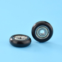 Roulettes à roulement lisses en nylon 624zz, roues à poulie 4 * 19 * 6 mm pour porte et fenêtre