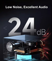 Projecteur LCD HTP Modèle H98 700 Lumens ANSI 1080P avec moteur optique scellé Ecooling, sans poussière, correction automatique 4D, idéal pour l'éducation, portable