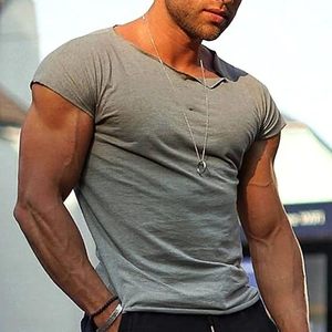 Erkek giyim toptan sıkış<span class=keywords><strong>t</strong></span>ırma üstleri Tee gömlek özel Logo kısa kollu erkekler <span class=keywords><strong>T</strong></span>-<span class=keywords><strong>shirt</strong></span> kas Fit Tshirt boş spor eğitimi - Product Image 5