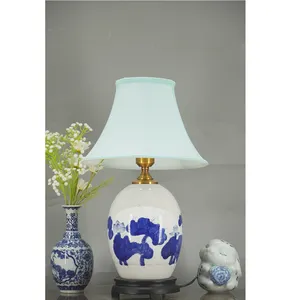 Chinese blue and white porcelain lamps table decoration accessories for parties