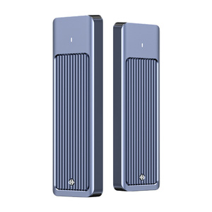 Box per Disco Rigido Mobile M.2 in Lega di Alluminio Blu, Protocollo Doppio NVMe/NGFF, Unità a Stato Solido Universale, Vendita all'Ingrosso - Product Image 5