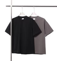 RUICHI Custom Unisex 100% katoenen 300gsm crew neck effen shirts voor heren in de zomer