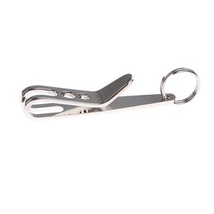 Mini porte-clés mousqueton léger multifonction EDC crochet en acier inoxydable pince à billets Quicklink sac à outils pince de Suspension avec porte-clés - Product Image 3