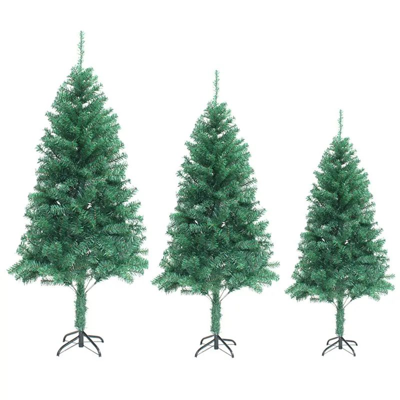 फ़ैक्टरी आपूर्ति DIY सिमुलेशन हरे क्रिसमस पीवीसी पेड़ क्रिसमस ट्री क्रिसमस सजावट आपूर्ति घर के लिए सामान्य देवदार के पेड़