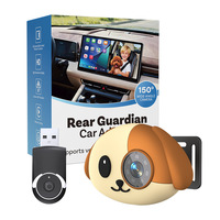 Adaptor Monitor Bayi Kamera Mobil Portabel Wireless CarPlay Bahan ABS/PC untuk Kursi Belakang