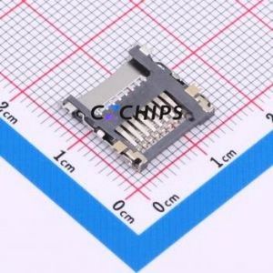TF-CARD XG8P H1.5 SD Card / Memory Card Connector SMD Connector Flip Cover Type MicroSD Card (TF Card) Card Holder 1.5mm - Product Image 2