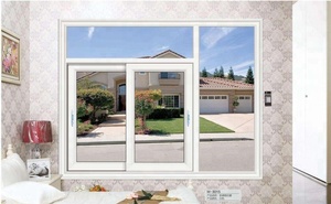 โครงการเชิงพาณิชย์หน้าต่างบานเลื่อนกระจกสองชั้นพร้อมมุ้งกันยุง PVC/<span class=keywords><strong>upvc</strong></span> - Product Image 3