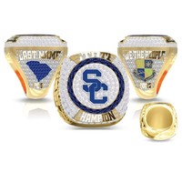 Anillo de Réplica de Campeonato de Baloncesto Personalizado, Anillo Conmemorativo de Aleación Grabado con el Año del Equipo, Joyería Personalizada para Clubes de Liga