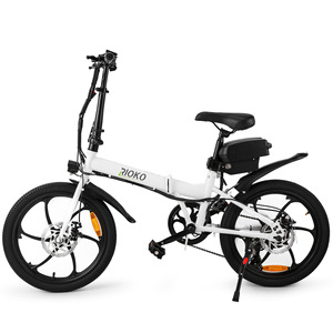 Folding <b>Electric</b> Bike 20 Inch with Brushless Rear <b>Hub</b> Motor Lithium Battery Disc Brakes Rear Basket Commuter Bicycle - Product Image 3