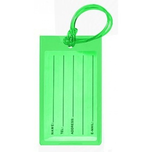 Étiquette de bagage simple anti-perte en PVC, cadeau promotionnel, porte-adresse, accessoire de voyage aérien, étiquette de bagage légère, porte-clés en plastique - Product Image 4
