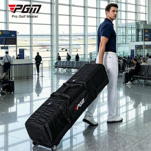 Sac de voyage de golf PGM avec roulettes, coque rigide en ABS et nylon, imperméable, pliable, léger, portable, personnalisé HKB022 - Product Image 3
