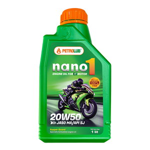 น้ำมันเครื่องรถจักรยานยนต์ npoil NANO 1 4T 20W50น้ำมัน API SJ 0.8L 1L jaso mA - Product Image 2