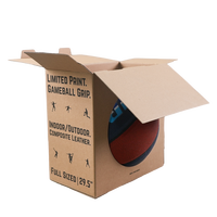 Caja de correo de cartón con impresión de logotipo personalizado, caja de presentación de balón de fútbol, caja de exhibición para balón de baloncesto