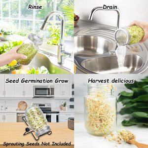 Bocaux en verre Mason de 500 ml, 750 ml, 1000 ml avec couvercle et pailles, vides, pour la mise en conserve, le miel, la confiture et le stockage alimentaire - Product Image 6