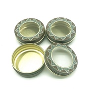 Bocal en aluminium coloré rond de 40ml Boîte en aluminium de stockage au safran