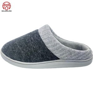 Pantofole da Casa <span class=keywords><strong>Invernali</strong></span> Personalizzate OEM <span class=keywords><strong>per</strong></span> <span class=keywords><strong>Uomo</strong></span> e Donna, con Suola in TPR, Memory Foam e Cashmere - Product Image 2