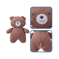 Ours en peluche au crochet pour cadeau de bébé mignon en gros 100% jouets tricotés à la main Ours en peluche au crochet jouets en peluche