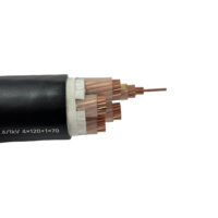 Cable de alimentación de cobre puro estándar nacional 2/3/4/5 Core Cable de alimentación ignífugo de Bajo humo sin halógenos