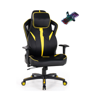 Chaise pivotante rotative douce de course jaune bon marché de conception classique <span class=keywords><strong>fauteuil</strong></span> de jeu de course <span class=keywords><strong>fauteuil</strong></span> de jeu patron de jeu chaises de bureau exécutif - Product Image 4