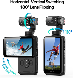 Caméra de vlogging ORDRO M5 5K, stabilisation sur 3 axes, écran tactile IPS rotatif de 3,5 pouces, 48MP, capteur CMOS 1/2,5'', vidéo 4K/60FPS, IR - Product Image 2