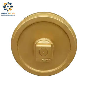 Penggali <span class=keywords><strong>Idler</strong></span> Roller EX200 EX220 bagian Undercarriage penempaan <span class=keywords><strong>Idler</strong></span> Assy roda bulldoser depan katrol <span class=keywords><strong>Idler</strong></span> - Product Image 3