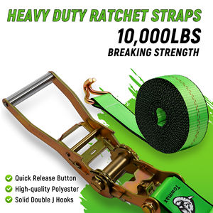 Дешевый 2-дюймовый Трещоточный ремень с двойным <span class=keywords><strong>J</strong></span>-образным крючком 10 футов 10 000 фунтов - Product Image 4